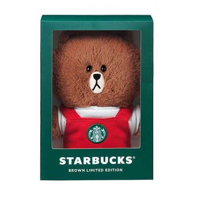 星巴克 LINE FRIENDS紅圍裙熊大 LINE FRIENDS+Starbucks聯名 2021/12/8上市