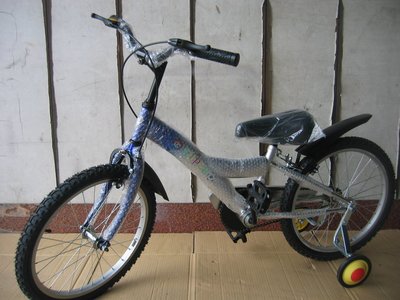 *童車王*全新品  單人 打氣腳踏車 兒童 大人20吋腳踏車加補助輪  堅固耐騎  ~須打輪胎氣 台灣製造