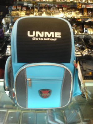 【玩皮豹】日系品牌UnMe學生書包[[超輕 護脊 超多功能內層]]3211 藍綠色