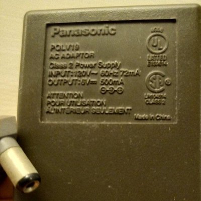 阿雪電源線，Panasonic 國際牌 松下電器 無線電話 充電線 電源線，6V  500mA，電源供應器，適配器，變壓器，整流器，AC/DC adaptor