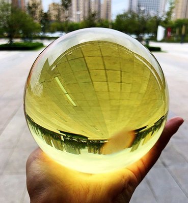 光工水晶阿賽斯特萊 11.3cm天然黃水晶球擺件 提升靈性水晶阿賽斯特萊梅爾卡巴揚升松果體第三眼