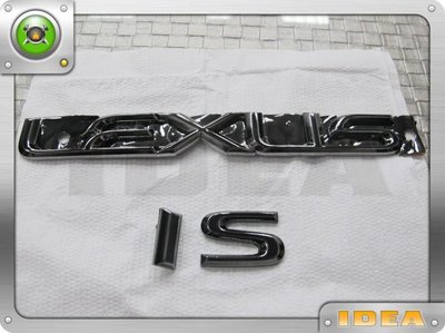 泰山美研社229  LEXUS 車身標誌 後箱字貼電鍍亮燻黑 電鍍代工