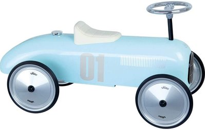 全新正品。法國 VILAC。兒童騎乘金屬復古經典汽車  - 天藍色。預購。