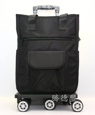 【免運】 勝德豐 SUNPLAY 可拆式360度鋁合金拉桿旅行袋 菜籃車 購物車 登機箱 行李袋＃S-220黑