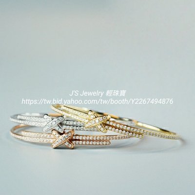 珠寶訂製 18K金鑽石手環 實心排鑽手鐲 玫瑰金 黃K金  CHAUMET 風格