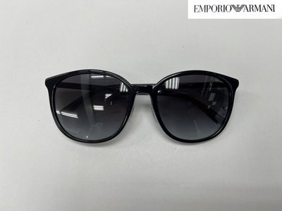 光寶眼鏡城(台南)EMPORIO ARMANI 圓形塑款太陽眼鏡,有金屬鼻座鼻墊,EA4165D/5017/8G