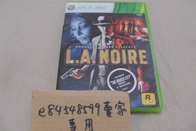 XBOX360 X360 黑色洛城 L.A. Noire 亞版英文版 二手良品