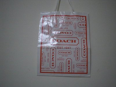 ㄚ貓的店~全新 COACH OUTLET 款小型紙袋~(一個80）不含運