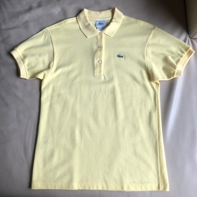 [品味人生2]保證正品 Lacoste 黃色  短袖POLO衫  法國製  男女皆適合