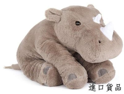 現貨大隻     超可愛 柔軟 犀牛 動物絨毛絨抱枕玩偶娃娃玩具擺件禮物禮品可開發票