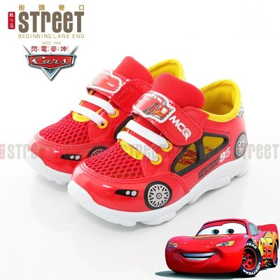 【街頭巷口 Street】閃電麥坤 CARS 中大童鞋 可愛賽車 運動鞋休閒鞋 KR553047R 紅色
