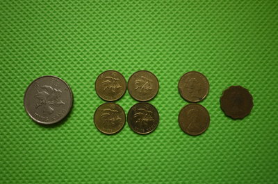 亞洲 香港硬幣 錢幣 外國錢幣 伊麗莎白女王 英國王室 英國女王 1977年貳毫 1984年一毫 1986年一毫 零錢