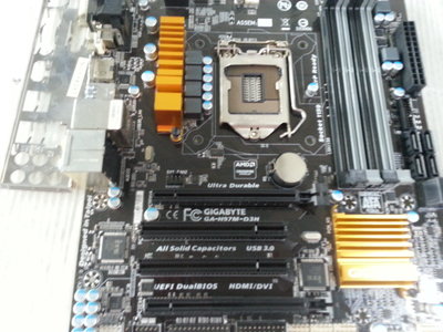 【 創憶電腦 】技嘉GA-H97M-D3H /DDR3 1150腳位 主機板 內顯故障 直購價 500元