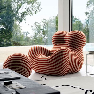 促銷打折 媽媽的懷抱單人沙發椅子創意設計師繡球懶人休閑ins網紅椅子躺椅