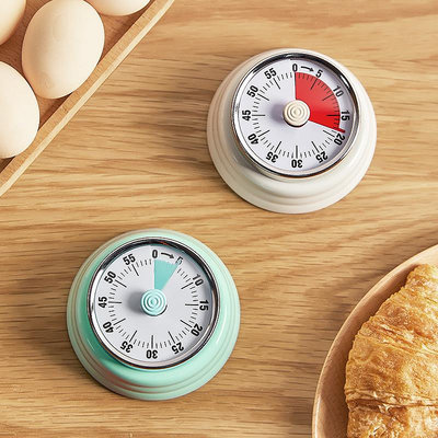 計時器日式廚房計時器機械定時器時間管理鬧鐘磁吸做飯倒計時提醒器學習