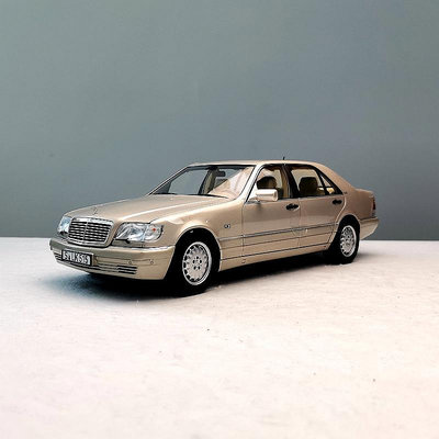 模型車 收藏擺件禮品 奔馳S600 銀色 NOREV諾威爾1/18  合金仿真汽車模型