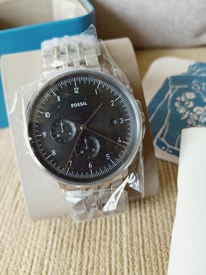 FOSSIL Chase Timer新時代計時手錶(黑x銀)✿全新✿