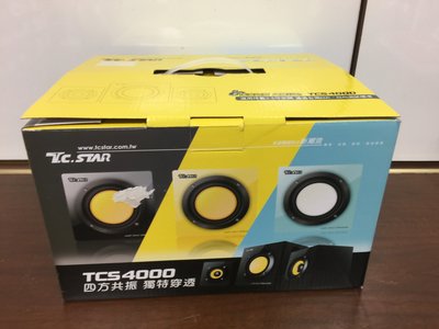 【T.C.STAR】三件式多媒體喇叭-黑(TCS4000BK)