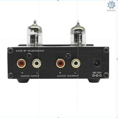 【】 FX-AUDIO TUBE-03 發燒膽前級6K4電子管HiFi膽機功放前置放大器支持高低音調節黑色美規-優品