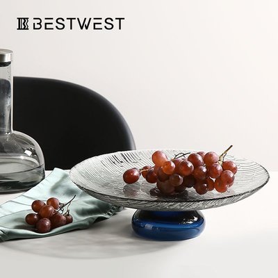 擺件創意輕奢多層玻璃水果盤家用客廳餐桌茶幾干果盤零食盤