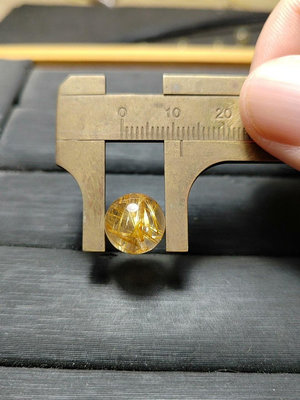 鈦晶珠徑11mm，重2.12g，純天然鈦晶珠子散珠單珠，898 水晶 擺件 原石【楚風漢韻】