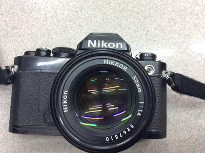 [保固2年] [ 高雄明豐]  Nikon FM+50mM f1.4 功能都正常 便宜賣 fe2 fm2 f2 f3