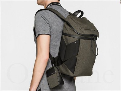 真品 CK Calvin Klein 卡文克萊超大款容量大後背包登山包旅遊包 大包+小包 母子包 出國 愛Coach包包