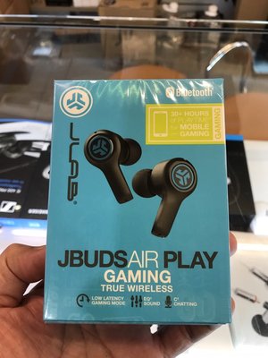 東京快遞耳機館 開封門市 JLab JBuds Air Play 真無線藍牙電競耳機 藍芽5.0