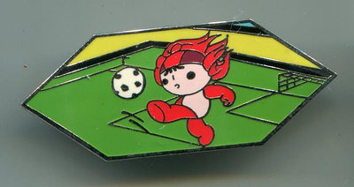 2008年北京奧運會紀念徽章-- 福娃 歡歡 足球