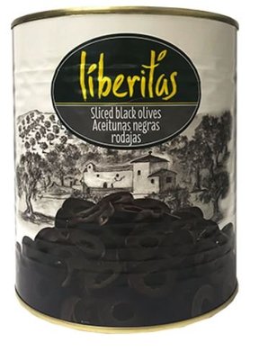 ~ * 品味人生 *~ 西班牙 Liberitas 切片黑橄欖 披薩 義大利麵 各式西式料理 3公斤