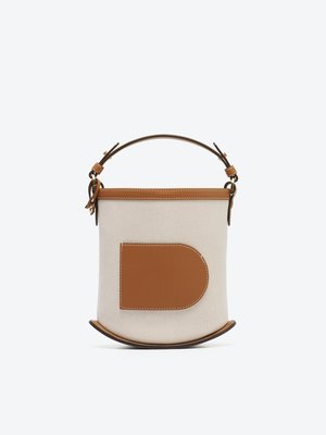 【代購】 delvaux Pin Mini Bucket 帆布水桶包