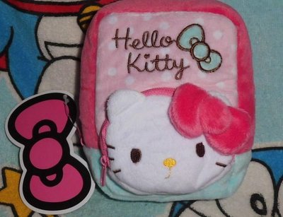 日版﹝Sanrio﹞限定※Hello Kitty凱蒂貓※【超可愛-長方型】絨毛化妝包/相機包