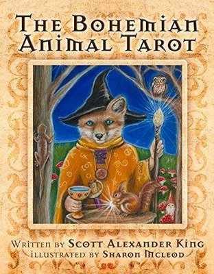 易匯空間 卡牌遊戲進口正版Bohemian Animal Tarot波西米亞動物 塔羅牌（停版）YH3484