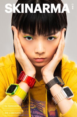 for Apple Watch 手錶錶帶 Skinarma Saido 街頭潮流一體成形錶帶 44/45mm 共用款