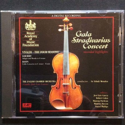 香港CD聖經/文心雕樂/Gala Stradivarius Concert名琴的饗宴 1988英國版無ifpi無條碼