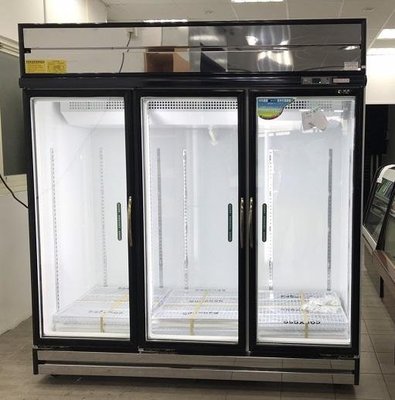 冠億冷凍家具行 台灣製瑞興冷凍展示冰箱/冷凍冰箱/玻璃冰箱/三門1455L/黑框版本