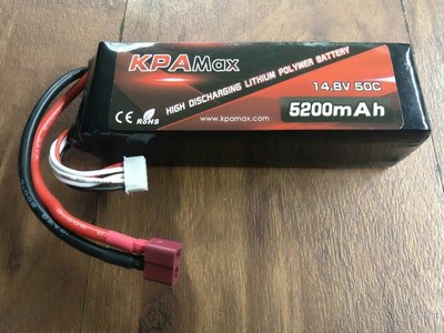 上競代理KPAmax SJ70507 14.8V- 5200mAh 50C 電池（軟殼）X MAXX 可用 免運