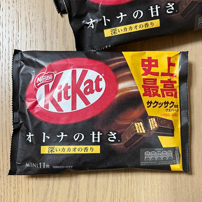 雀巢 KitKat威化巧克力(濃黑巧克力口味) 124.3g