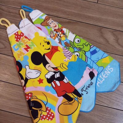 正品 擦手巾 毛巾 米奇 米妮 維尼 三眼怪 玩具總動員 迪士尼 日本代購 日本連線