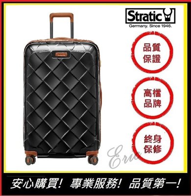 【E】德國行李箱Stratic 3-9894 Leather&More行李箱 商務箱 旅行箱推薦 29吋行李箱-黑色
