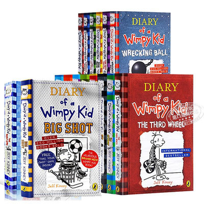 Diary Of A Wimpy Kid 小屁孩日記 1-18 全系列可選 英文原版 章節書 英版 兒童文學 插圖童書繪本 練習冊 Jeff Kinney
