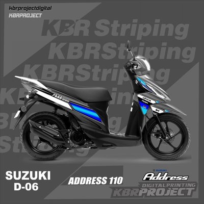 [聚優]貼紙 ADDRESS 110striping ADDRESS 110motor SUZUKI 摩托車貼紙變體賽車 D-0
