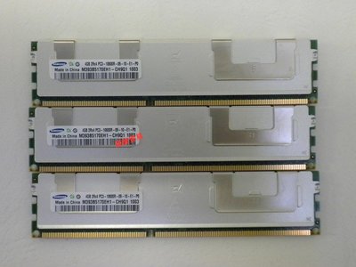 三星原裝4G DDR3 1333 ECC REG 4G 2RX4 PC3-10600R伺服器記憶體