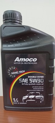 〝機油便利站〞【AMOCO】德國原裝 5W30/5W-30 頂級『雙酯類』全合成奈米機油 zuminol