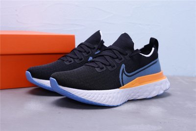 Nike React Infinity Run FK 編織 黑黃藍 休閒運動慢跑鞋 男女鞋 CD4371-007