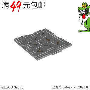 創客優品 【上新】LEGO 零配件 24827 (6135195) 淺灰色 16x16 特殊板 印刷(特厚)LG583