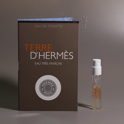 Hermes 愛馬仕 大地 極致清新 男性淡香水 2ML 全新 可噴式 試管香水