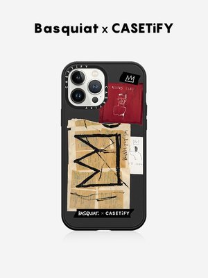 Basquiat x CASETiFY 皇冠拼貼適用iPhone13/12/Pro/Ma~特價