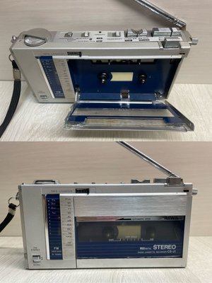 AIWA CS-J1S卡帶隨身聽 早期AIWA錄音帶機 早期收音機 早期隨身聽 收藏 道具（可過電）懷舊 零件機
