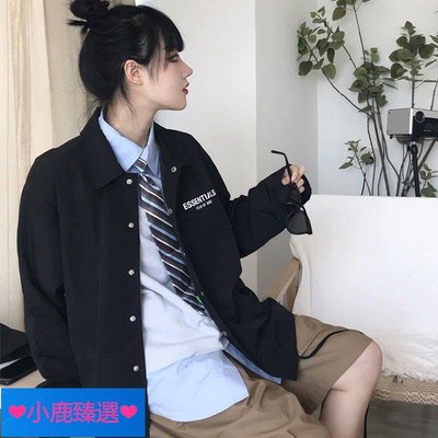 ❤小鹿臻選❤FOG FEAR OF GOD ESSENTIALS復線教練夾克外套長袖復古休閑棒球服